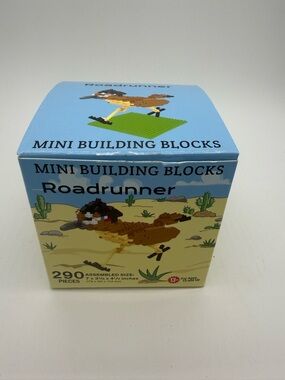 Roadrunner Bird Wildlife Mini Building Blocks Model Kit 290 Pieces New NIB